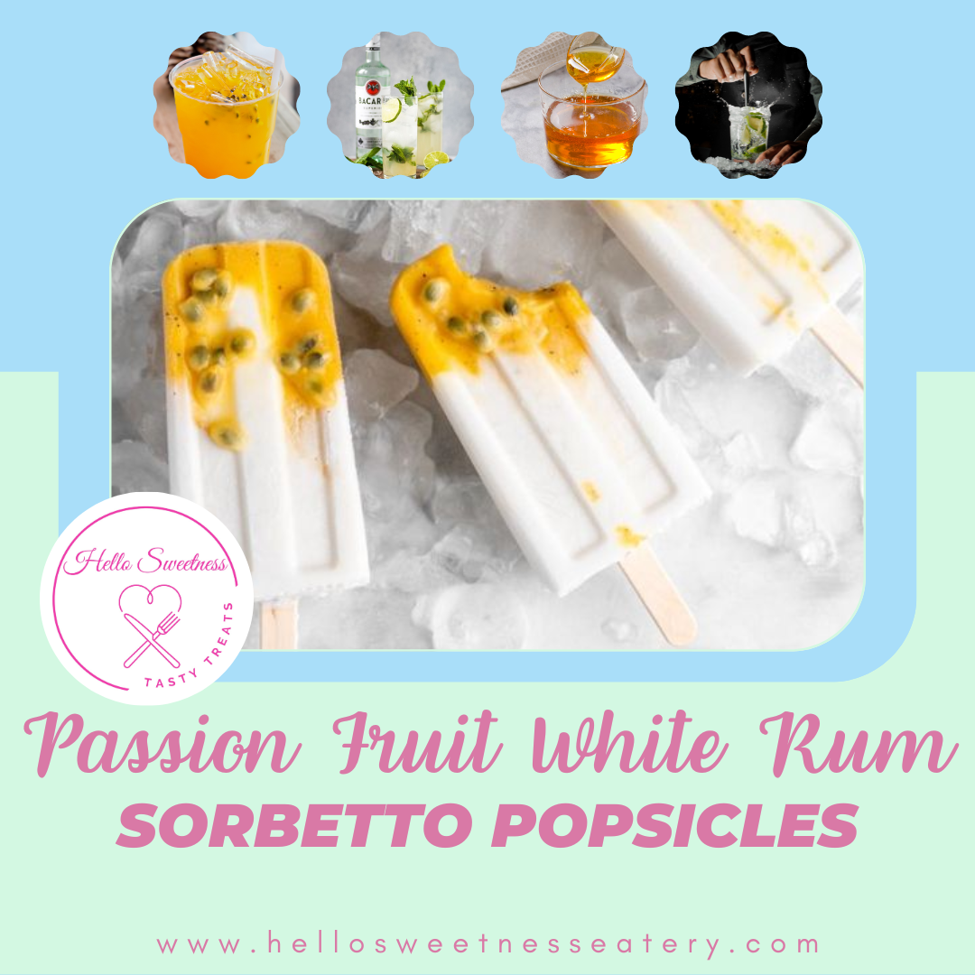 Passion Fruit White Rum Sorbetto Popsicle